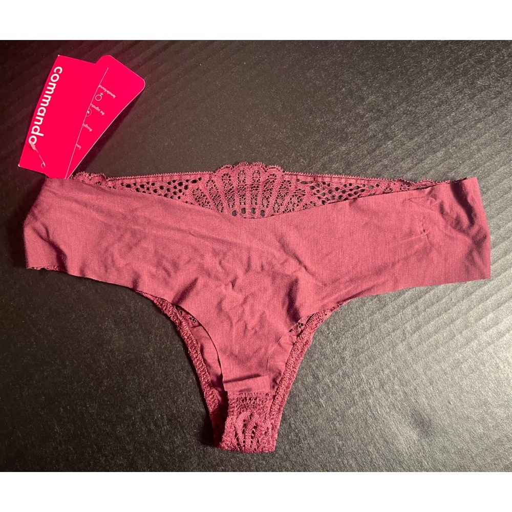 Commando Butter and Lace Burgundy Thong‎ Size XS MSRP $42 - Picture 9 of 9